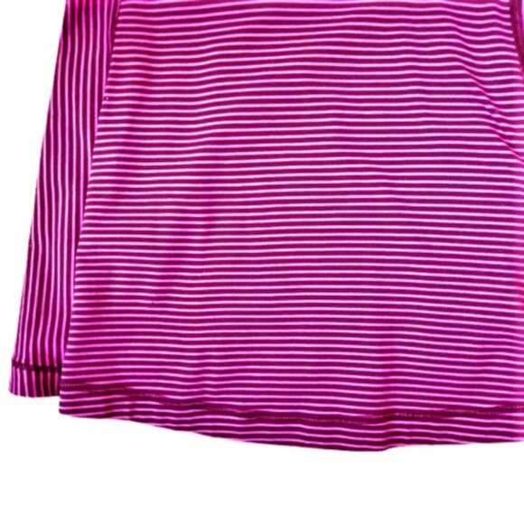 Lululemon Scoop Neck Tank top yoga in Hyper Stripe Raspberry Glo Light - Picture 6 of 10